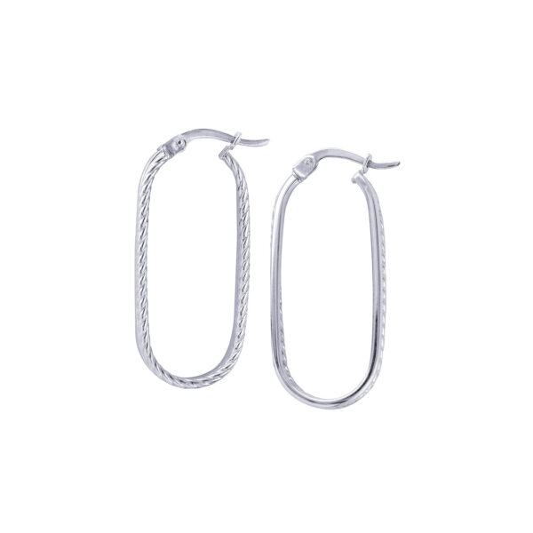 Oval Half Twist Earrings