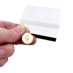 Personalised Disc Charm Gold