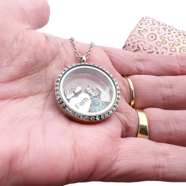 Personalised Love Heart Charms