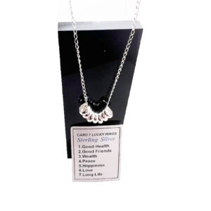 7 Lucky Rings Necklace Charms