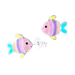 Rainbow Fish Stud Earrings