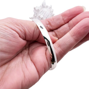 Sterling Silver Oval Bangle