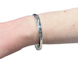Sterling Silver Oval Bangle