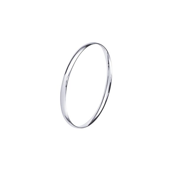 Sterling Silver Oval Bangle