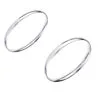 Sterling Silver Oval Bangle