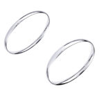 Sterling Silver Oval Bangle