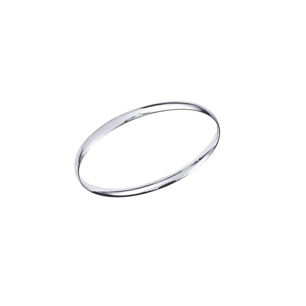 Sterling Silver Oval Bangle
