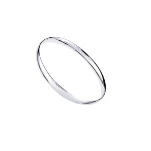 Sterling Silver Oval Bangle