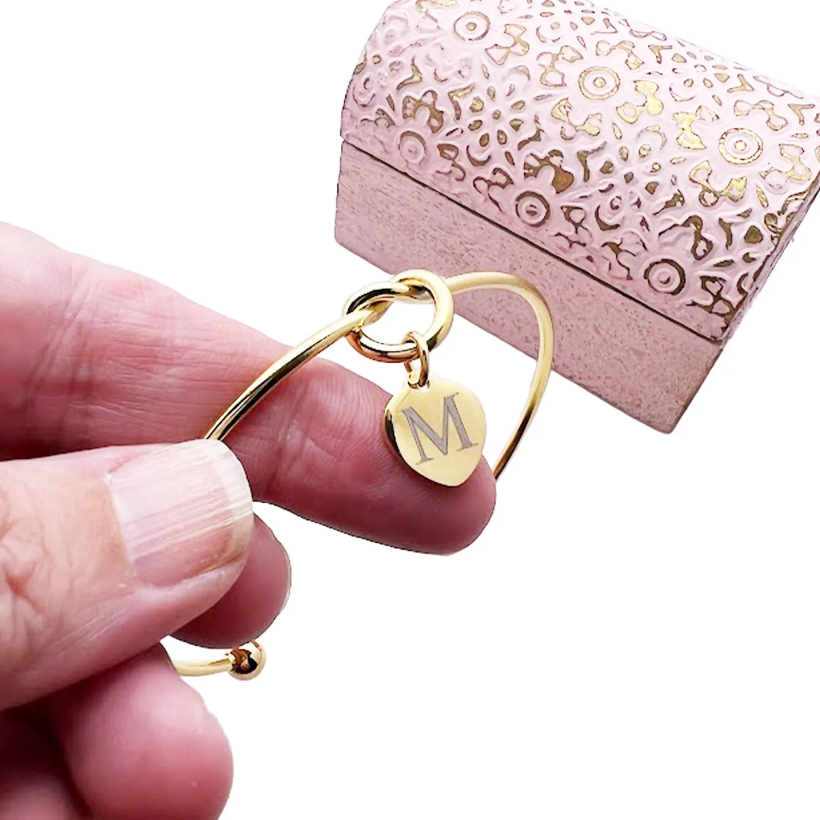 Personalised Knot Bangle