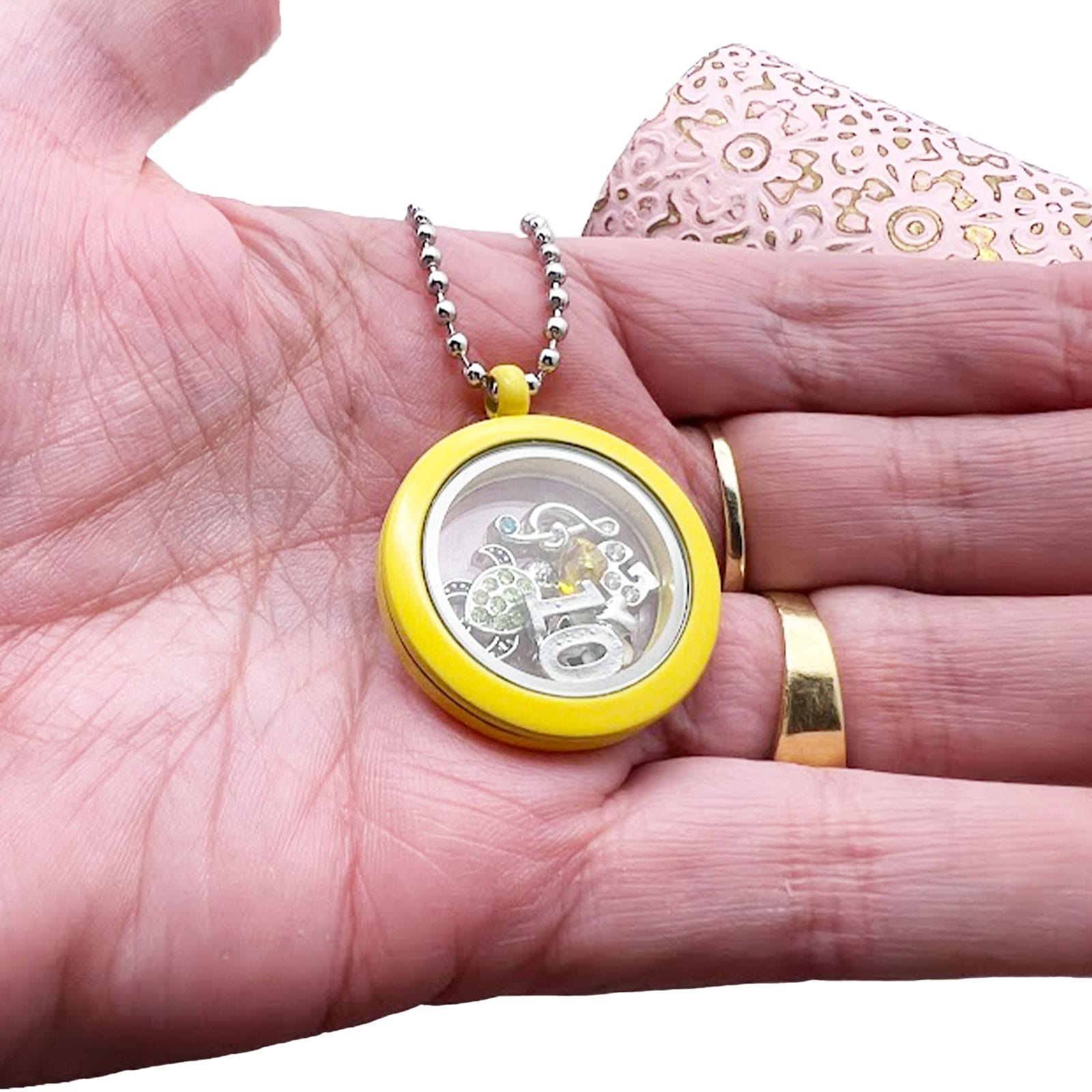 Yellow Neon Floating Lockets