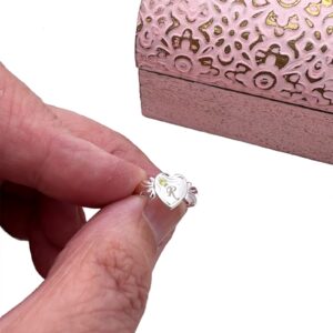 Sterling Silver Birthstone Signet Ring - Personalised Initial & Gem 11 Birthstone Signet Ring November