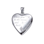 Love you to the Moon Photo Locket