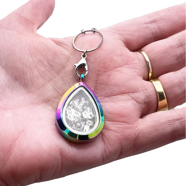 Floating Locket Teardrop