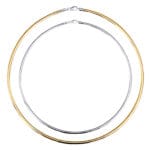 9ct Gold Omega Necklaces