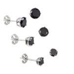 Black Cubic Zirconia Earrings