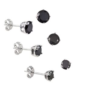 Black Cubic Zirconia Earrings