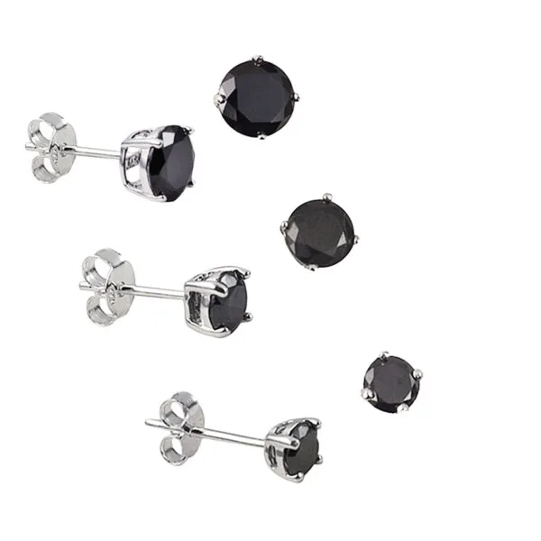 Black Cubic Zirconia Earrings