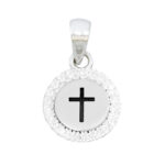 Radiant Faith Sterling Silver Cross Charm
