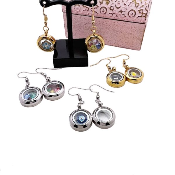 Floating Locket Earrings