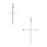 Sterling Silver Cross with CZ Stone