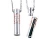 Crystal Cylinder Cremation Necklace