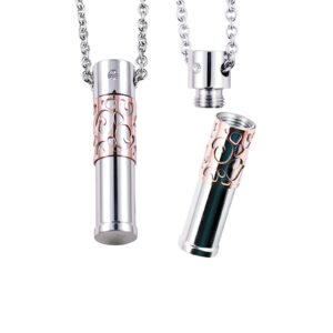 Crystal Cylinder Cremation Necklace