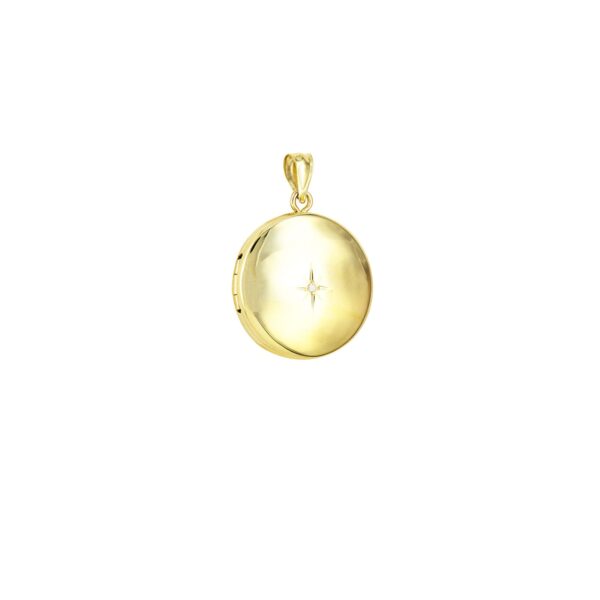 Diamond Set Round Locket