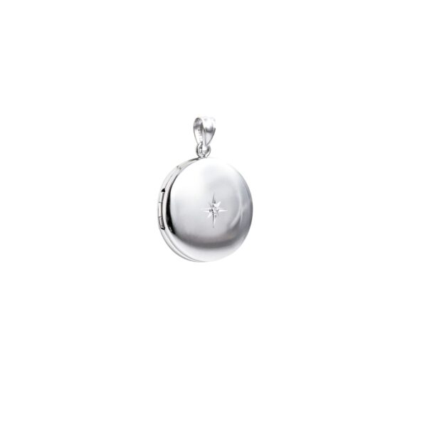 Diamond Set Round Locket
