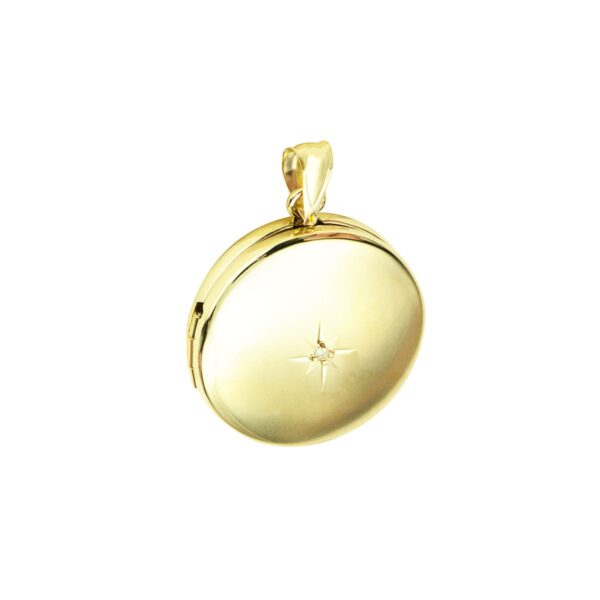 Diamond Set Round Locket