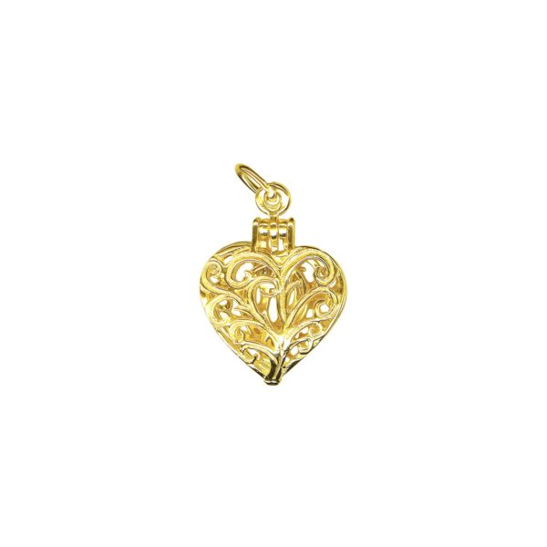Filigree Heart Pendant Necklace