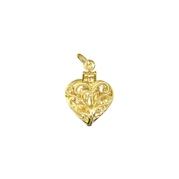 Filigree Heart Pendant Necklace