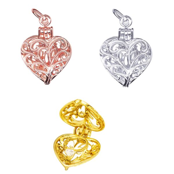 Filigree Heart Pendant Necklace