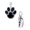 Paw Print Cremation Necklace