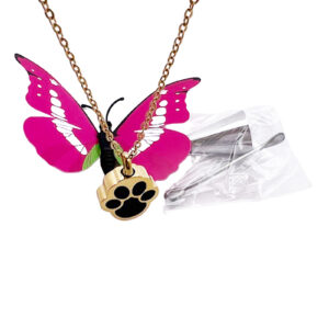 Paw Print Cremation Necklace