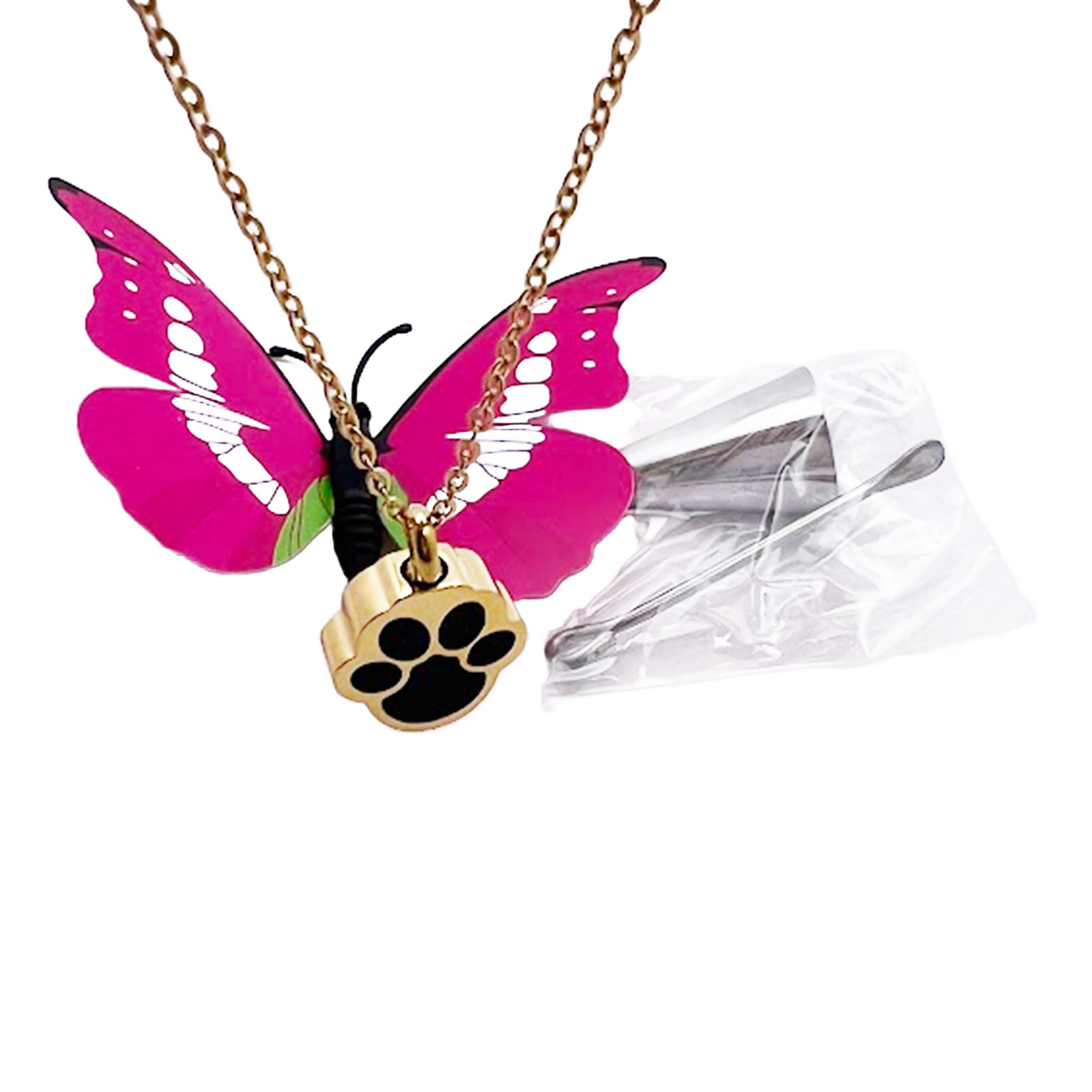 Paw Print Cremation Necklace