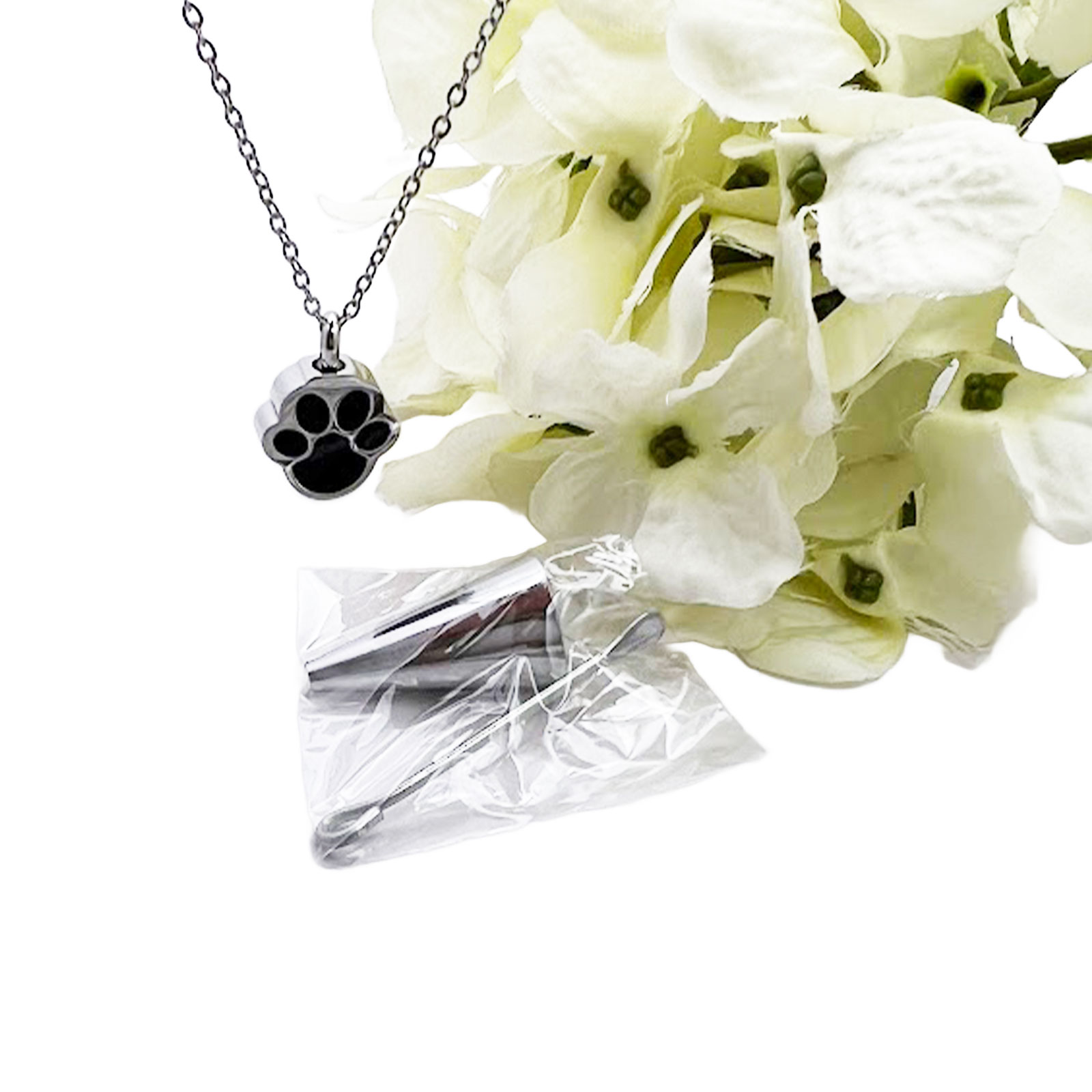 Paw Print Cremation Necklace