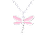 Pink Dragonfly Necklace