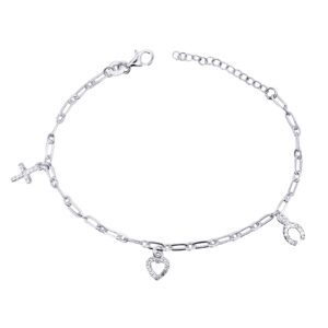 Sterling Silver Charm Bracelet