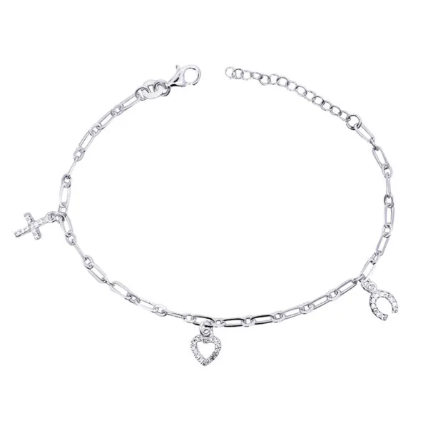 Sterling Silver Charm Bracelet