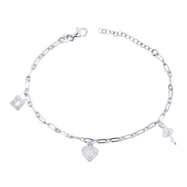 Sterling Silver Charm Bracelet