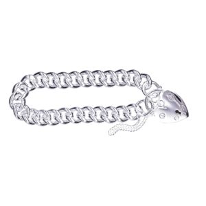 Sterling Silver Padlock Bracelet