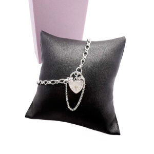 Sterling Silver Padlock Bracelet