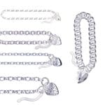 Sterling Silver Padlock Bracelet