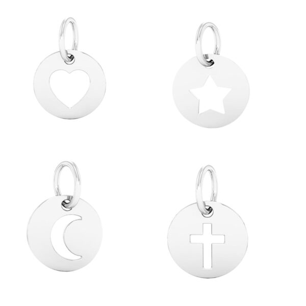 Sterling Silver Round Charms