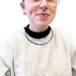 Leather Omega Necklace