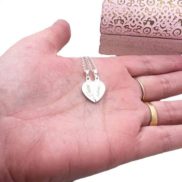 Sisters Break Apart Pendant Necklaces