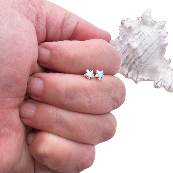 5mm Crystal Star Earrings