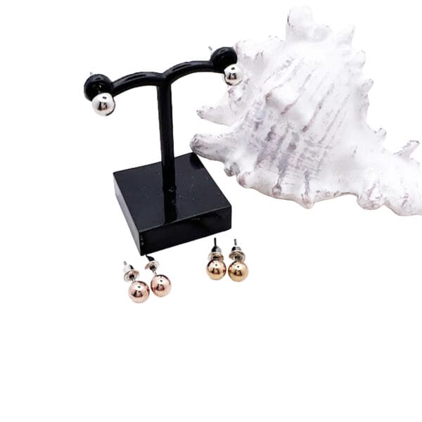 6mm Ball Stud Earrings