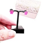 Pink Paw Earrings