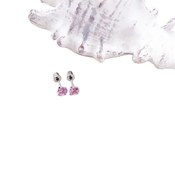 Pink Crystal Earrings